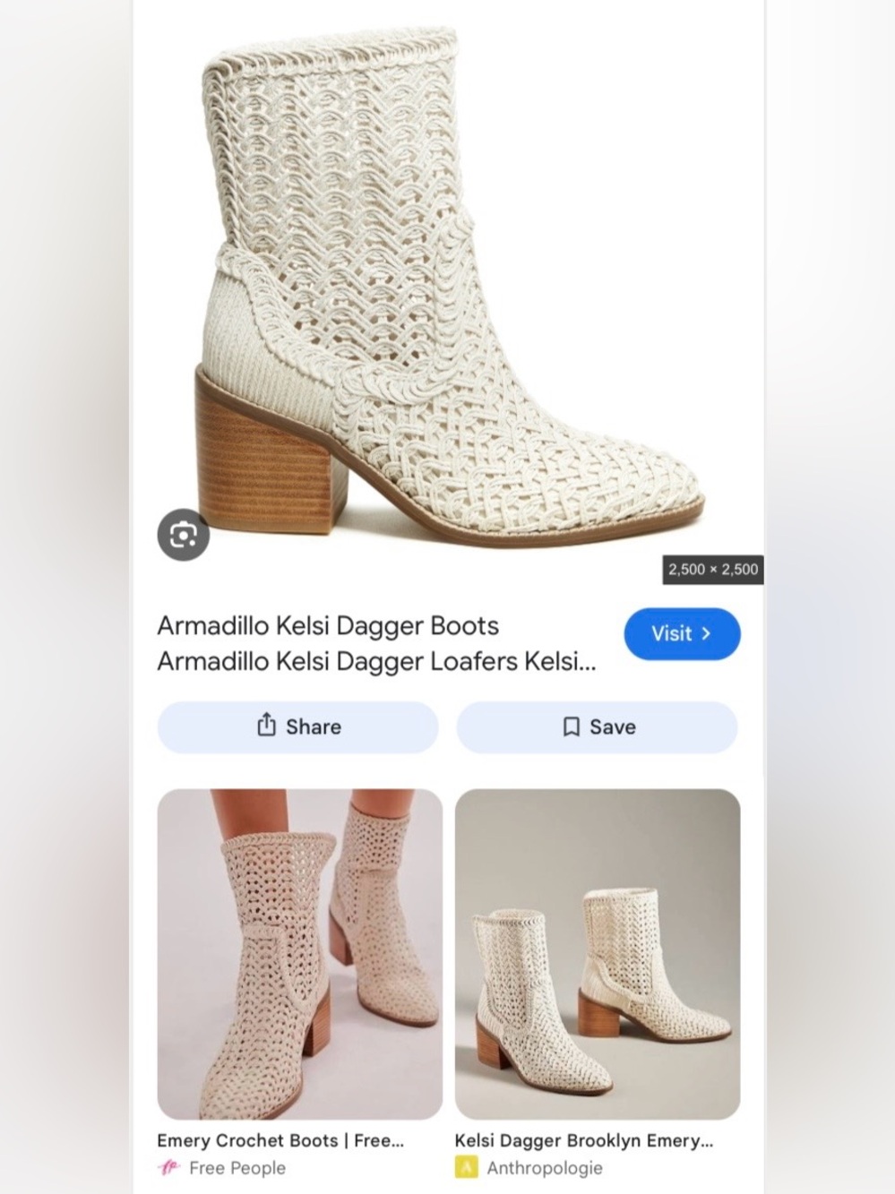 Kelsi Dagger Brooklyn Emery Armadillo Crochet SOLD OUT Ankle Boots